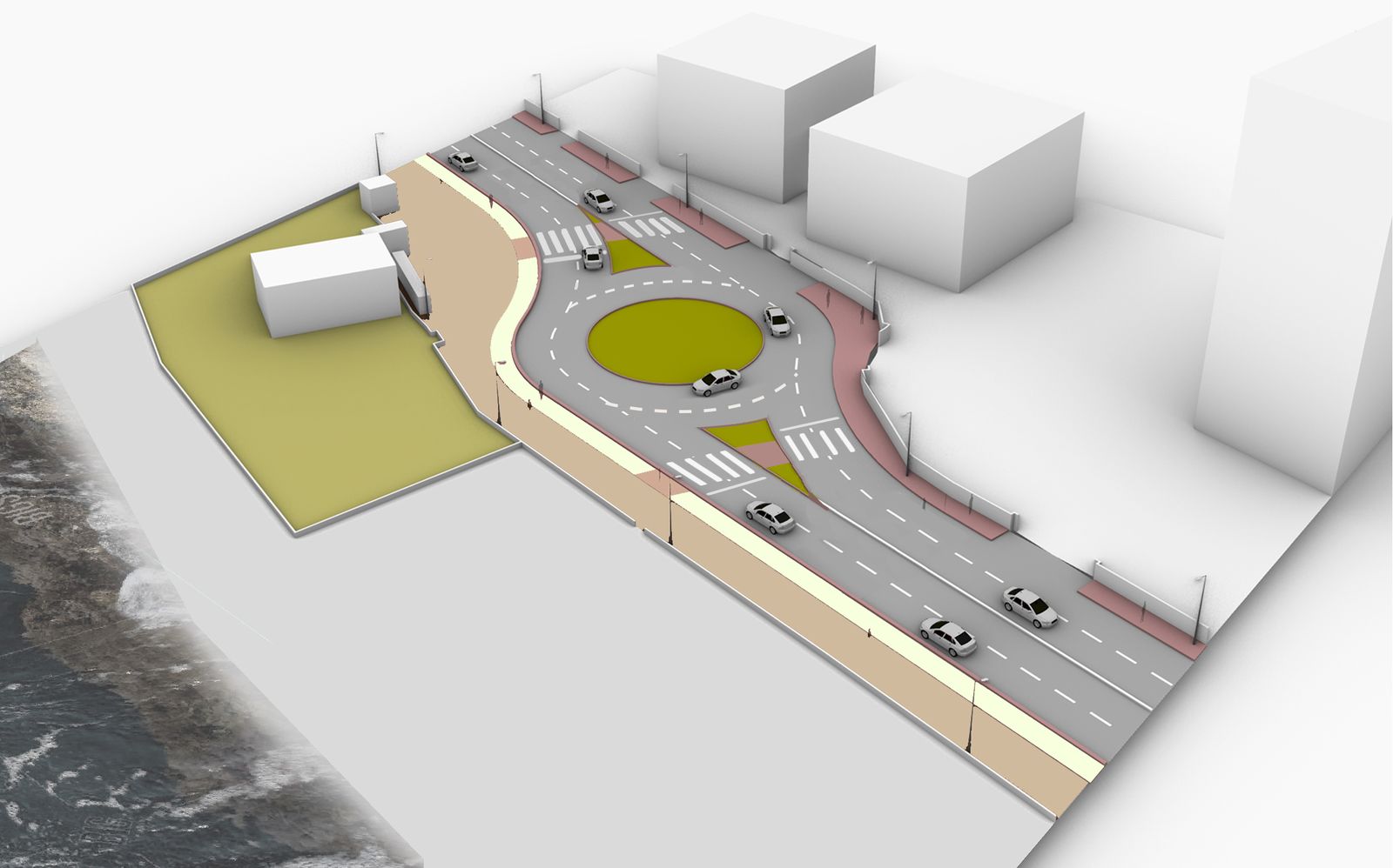 Roundabout at Taj Lands End, proposed